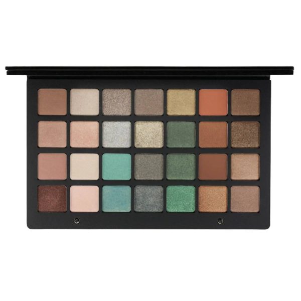 EYESHADOW PALLETE 28 SHADES - פלטת צלליות לעיניים- 28 גוונים -חום-ירוק Online Hot Sale