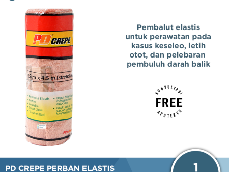 PD Crepe Perban Elastis 15 CM x 4.5 M - Perban Kain Cedera Keseleo For Cheap