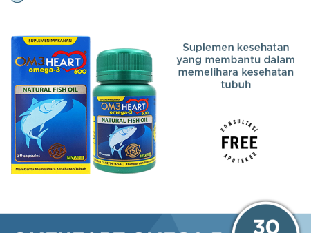 Omeheart Omega 3 Isi 30 Kapsul - Suplemen Kesehatan Omega 3 Online