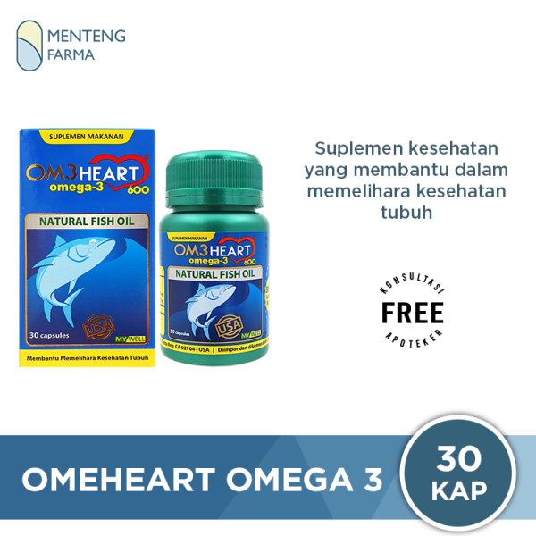 Omeheart Omega 3 Isi 30 Kapsul - Suplemen Kesehatan Omega 3 Online