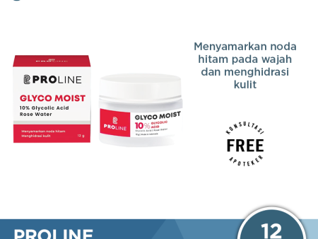 Proline Glyco Moist 10% Cream 12 Gr - Menyamarkan Noda Hitam di Wajah on Sale