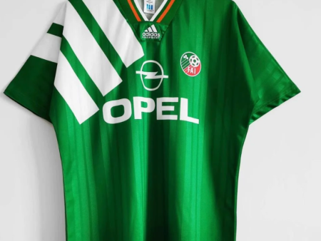 1992 Ireland home Retro Jersey | Iconic Opel Adidas Shirt | Vintage Tri-Colour Design Tribute Discount