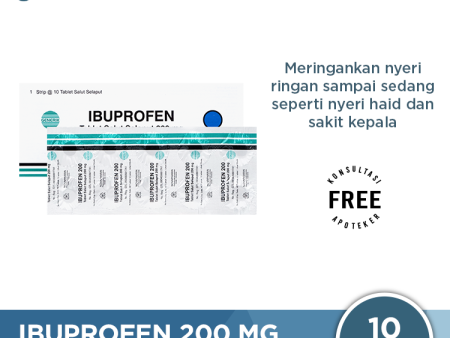 Ibuprofen 200 mg Novapharin 10 Tablet - Pereda Nyeri Ringan dan Sedang For Cheap