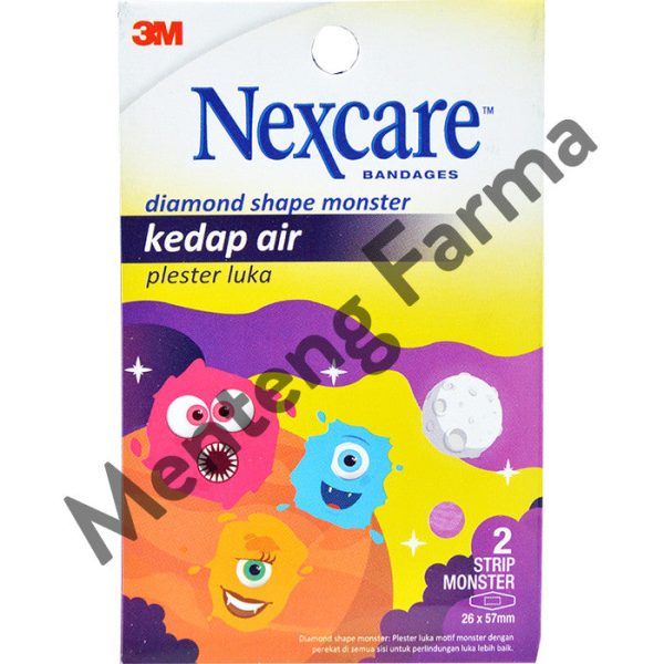 Plester Luka 3M Nexcare Waterproof Motif Monster - Plester Luka Anak on Sale