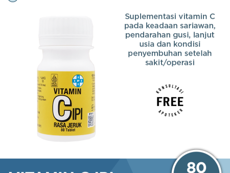 IPI Vitamin C 80 Tablet - Memenuhi Kebutuhan Vitamin C on Sale