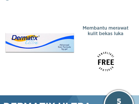 Dermatix Ultra Gel 5 gr - Penghilang Bekas Luka dan Perawatan Keloid Sale