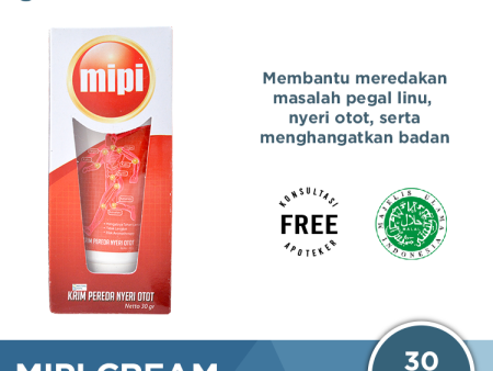 MIPI Cream 30 Gr - Krim Pijit Pereda Nyeri Otot dan Pegal-pegal Fashion