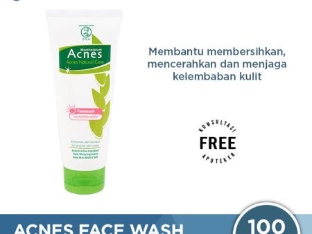 Acnes Natural Care Face Wash Complete White 100 Gr - Mencerahkan dan Merawat Kulit Berjerawat Online Sale