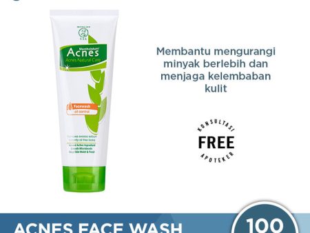 Acnes Natural Care Face Wash Oil Control 100 Gr - Mengontrol Minyak di Wajah For Cheap