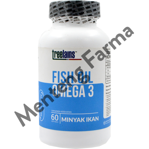 Treelains Fish Oil Omega-3 60 Kapsul - Suplemen Kesehatan Tubuh Supply