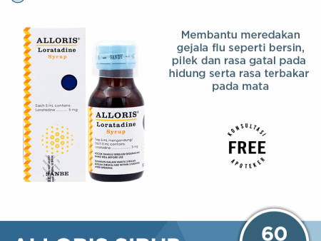 Alloris Sirup 60 ml - Meredakan Flu dan Pilek Online Hot Sale