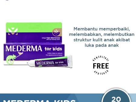 Mederma Kids 20 Gr - Menyamarkan Bekas Luka pada Anak Supply