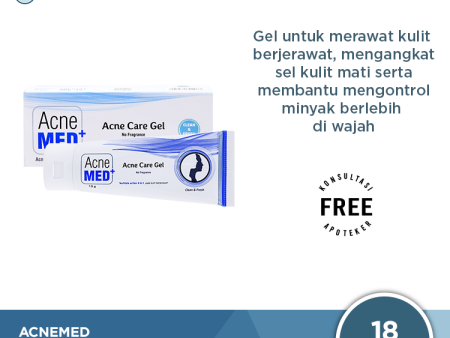 Acnemed Acne Care Gel 18 Gr - Gel Perawatan Wajah Berjerawat For Discount