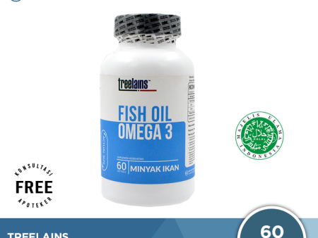 Treelains Fish Oil Omega-3 60 Kapsul - Suplemen Kesehatan Tubuh Supply