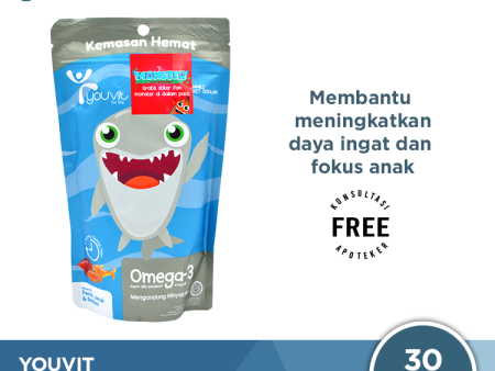 Youvit Omega 3 kids 30 Gummies - Multivitamin Omega 3 Untuk Anak Fashion