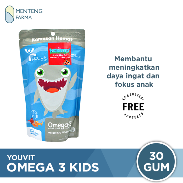 Youvit Omega 3 kids 30 Gummies - Multivitamin Omega 3 Untuk Anak Fashion