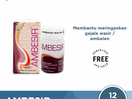 Ambesir 12 Kapsul - Herbal Wasir Ambeien dan Melancarkan BAB For Cheap