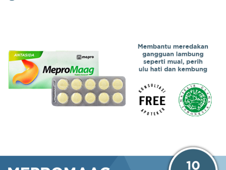 Mepromaag 10 Tablet - Obat Maag dan Nyeri Lambung For Sale