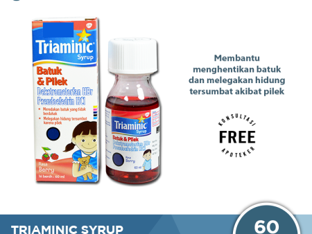 Triaminic Syrup Batuk dan Pilek (Rasa Berry) Online