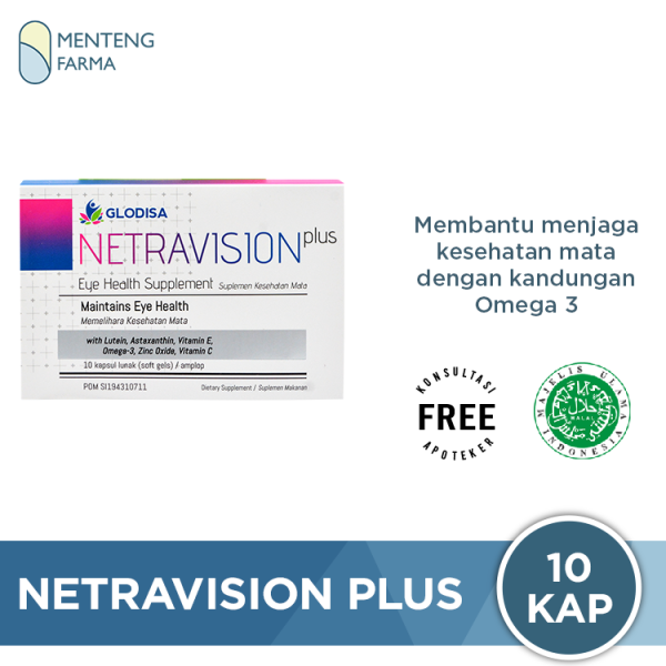 Netravision Plus 10 Kapsul - Suplemen Kesehatan Mata For Discount