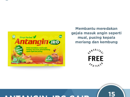 Antangin JRG Cair Sachet - Sirup Masuk Angin, Meriang, Mual, Pusing Sale