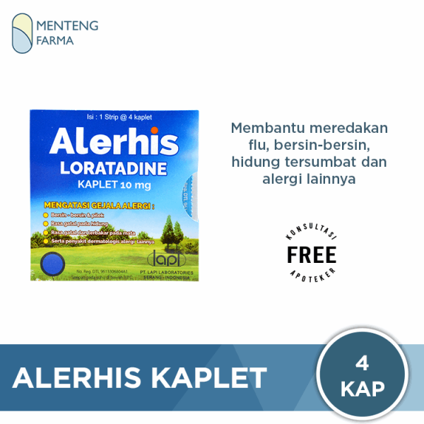 Alerhis 4 Kaplet - Obat Flu dan Alergi Online Sale