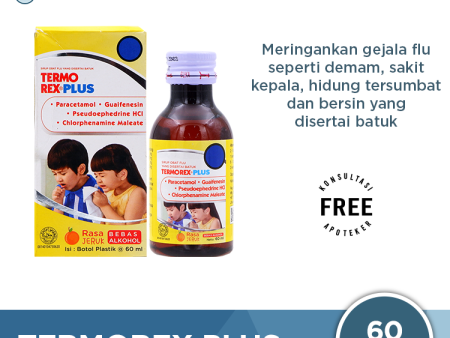 Termorex Plus Sirup 60 mL - Obat Batuk dan Pilek Anak Discount