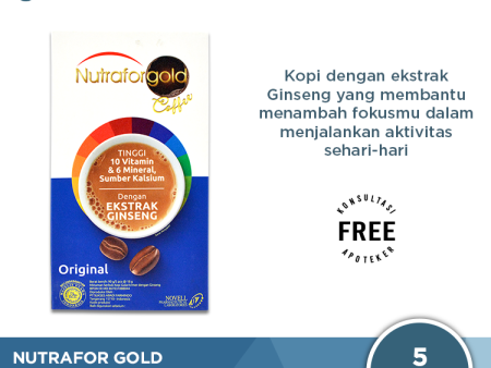 Nutrafor Gold Coffee Original - Kopi Esktrak Ginseng Online