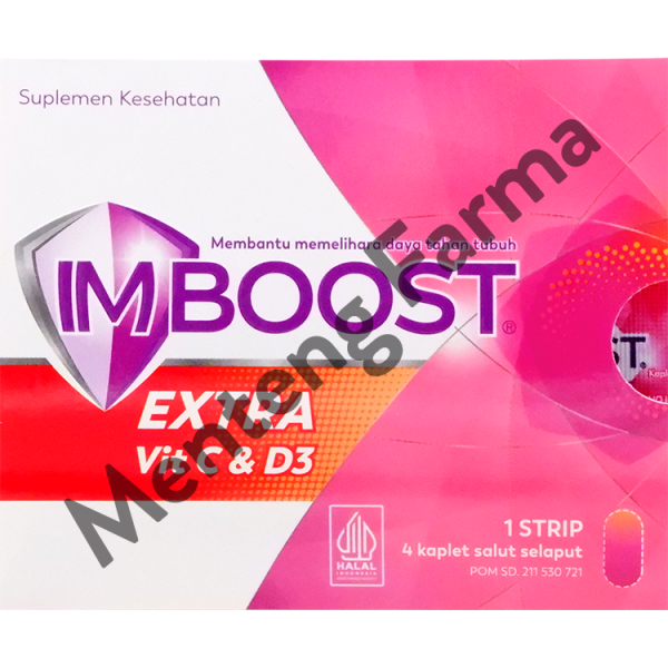 Imboost Extra Vit C & D3 Strip 4 Tablet - Memelihara Daya Tahan Tubuh Online