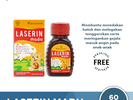 Laserin Madu 60 mL - Sirup Obat Batuk Anak For Cheap