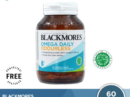 Blackmores Omega Daily Odourless 60 Kapsul Lunak Online now