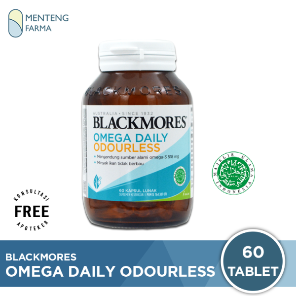 Blackmores Omega Daily Odourless 60 Kapsul Lunak Online now