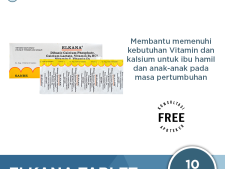 Elkana 10 Tablet - Multivitamin dan Suplemen Online Sale