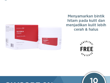 Glycore 8% Cream 10 g - Menyamarkan Kulit Gelap dan Flek Hitam For Cheap