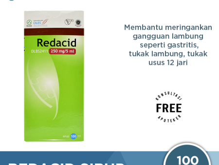 Redacid 250 mg 5 ml Sirup 100 ml - Meringankan Gangguan Lambung Discount