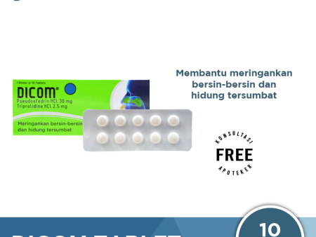 Dicom 10 Tablet - Pereda Hidung Tersumbat Online now