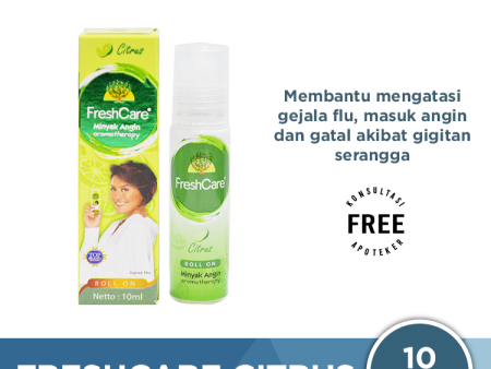 FreshCare Aromatheraphy Citrus - Atasi Gejala Masuk Angin, Flu, Pegal Online Hot Sale