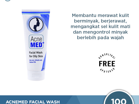 Acnemed Facial Wash for Oily Skin 100 Gr - Pembersih Wajah Berminyak Supply